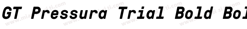 GT Pressura Trial Bold Bold Itali字体转换